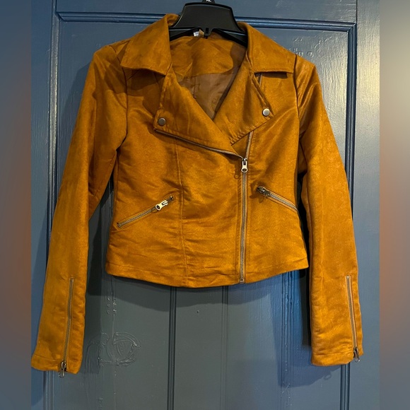 MUDD brand faux Suede bomber jacket. Size S women - Picture 1 of 3